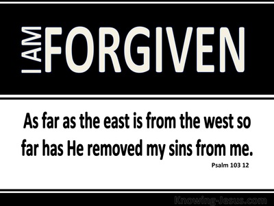 Psalm 103:12 As Far As The East Is From The West (black)